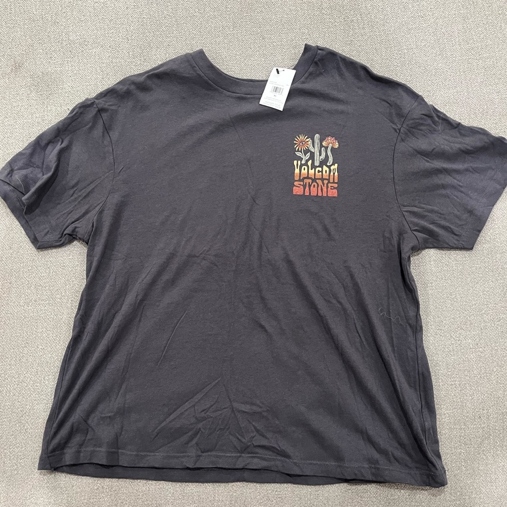 NWT Volcom Dark Grey Graphic Tee Shirt